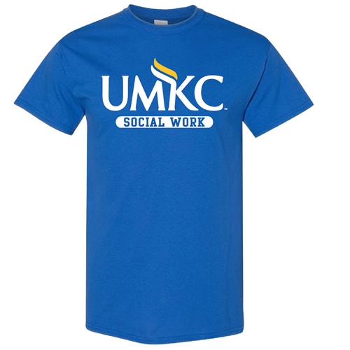 UMKC Social Work Royal Blue Crew Neck T-Shirt