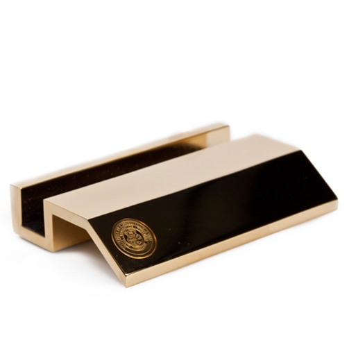 UMKC Official Seal Gold Business Card Holder
