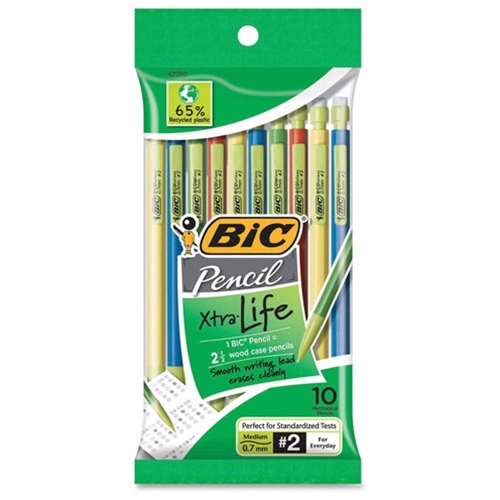 Bic  No. 2 Medium (0.7mm) Ecolutions Mechanical Pencils - 10 Pack