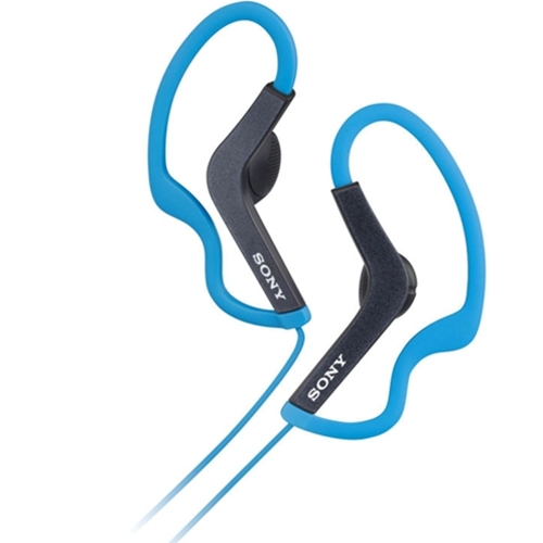 Sony Blue Sports Headphones with Ear Loop