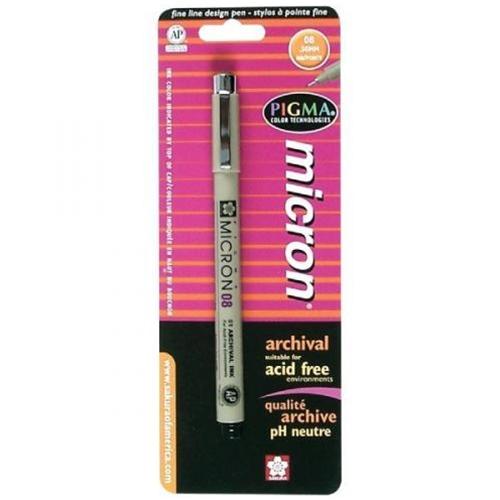Pigma Micron Black Fine Line Design Pen .50mm
