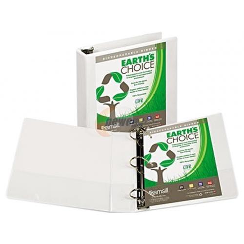 Biodegradable White 2" D-Ring View Binder