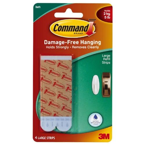 Command Water Resistant Strips Pack of 4