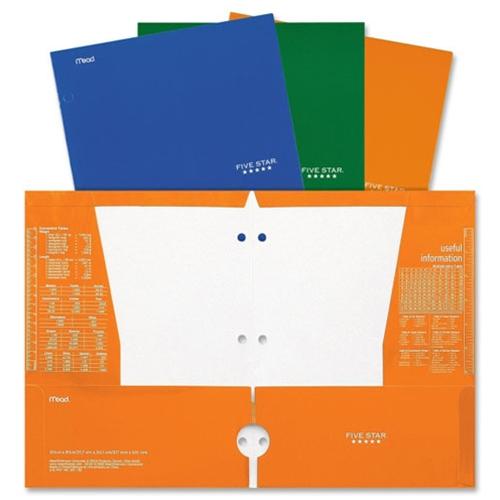 73856 Folders with Pockets Five Star 4-Pocket Folders Assorted Designs 3 Pack 