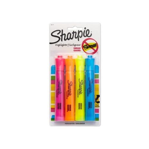 4 Pack Assorted Colors Sharpie Highlighters