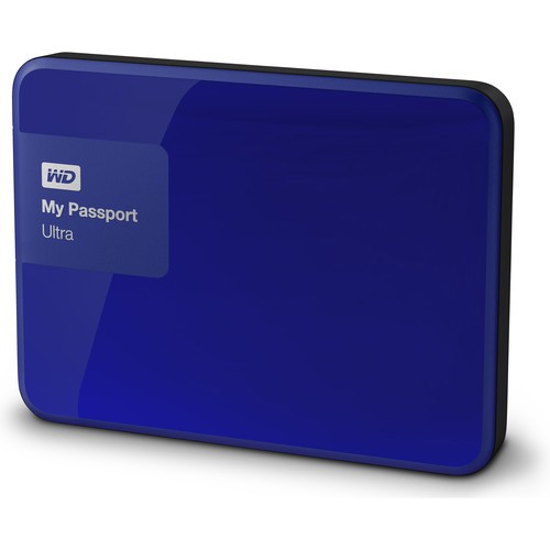 Western Digital 1TB My Passport Ultra USB 3.0 Blue Secure Portable Hard Drive