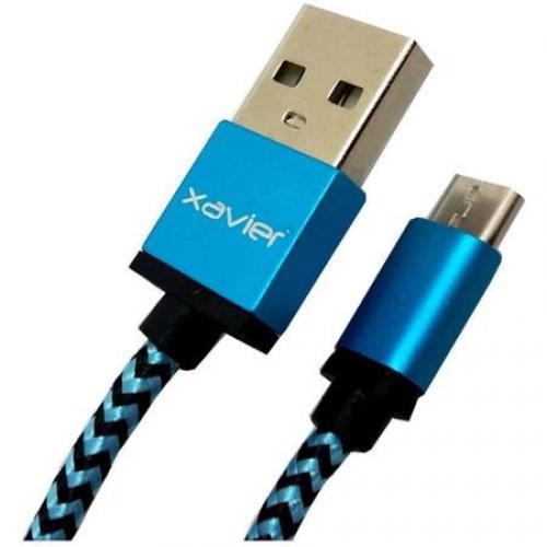 Professional Cable Blue Micro USB 6 with Braided Wire