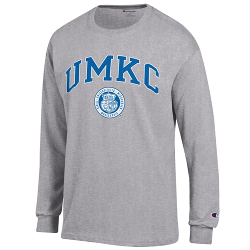 UMKC Champion Seal Grey Crew Neck Shirt