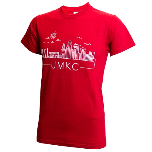 UMKC Kansas City Skyline Red T-Shirt