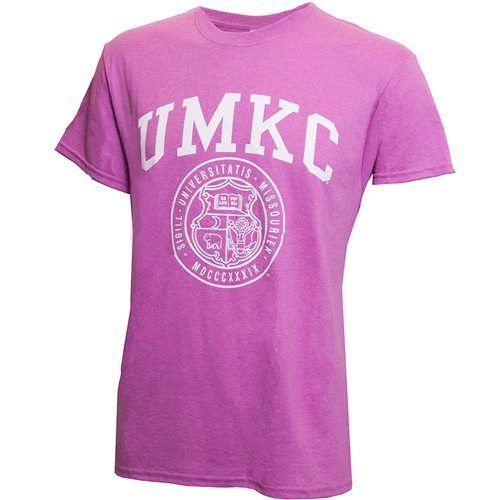 UMKC Offical Seal Pink Azalea T-Shirt