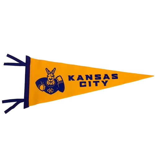 UMKC Roos Gold and Blue Pennant
