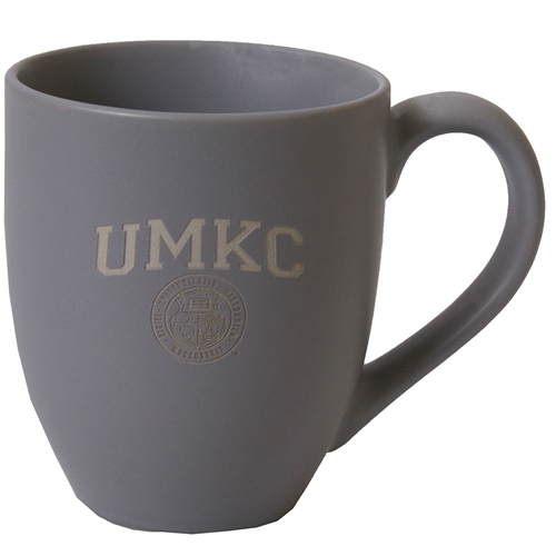 UMKC Seal Etched Grey Mug