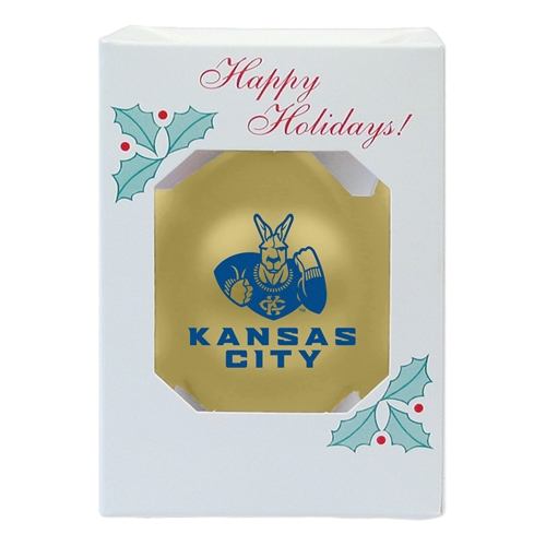 UMKC Kansas City Roos Gold Ornament