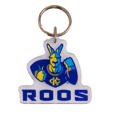 UMKC Roos Blue and Clear Acrylic Keychain