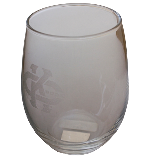UMKC Roos Stemless Wine Glass