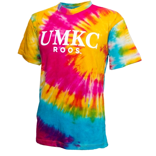 UMKC Roos Tye Dye Rainbow Swirl T-Shirt