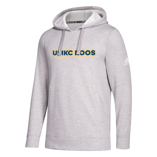 Grey Adidas® Sweatshirt with Hood UMKC Roos Full Chest/ Adidas Logo Left Arm