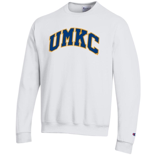 White Champion® UMKC Embroidery Sweatshirt