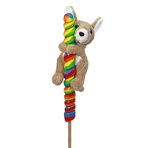 Plush Mini Kangaroo with Lollipop