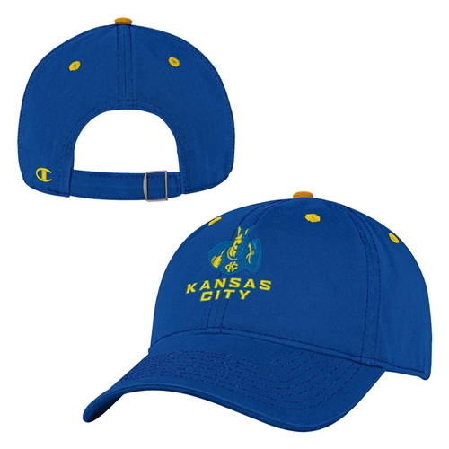 Champion Blue/Yellow Kansas City Roo Graphic Baseball Cap