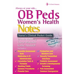 OB PEDS WOMEN'S HEALTH NOTES
