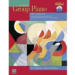 NR ALFRED'S GROUP PIANO F/ADULTS,BK.1-W/CD