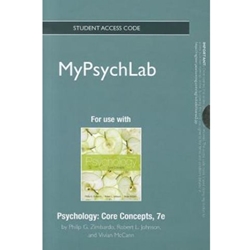 MYPSYCHLAB ACCESS CARD FOR PSYCHOLOGY CORE CONCEPTS