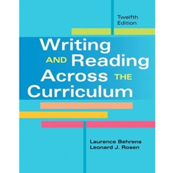 WRITING+READING ACROSS THE CURRICULUM