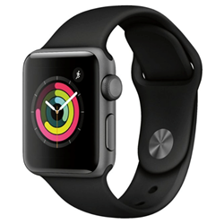 Apple Watch Series 3 (GPS) 42mm Space Gray Aluminum Case with Black Sport Band