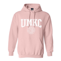 Light Pink UMKC Spring Hoodie with Official Seal